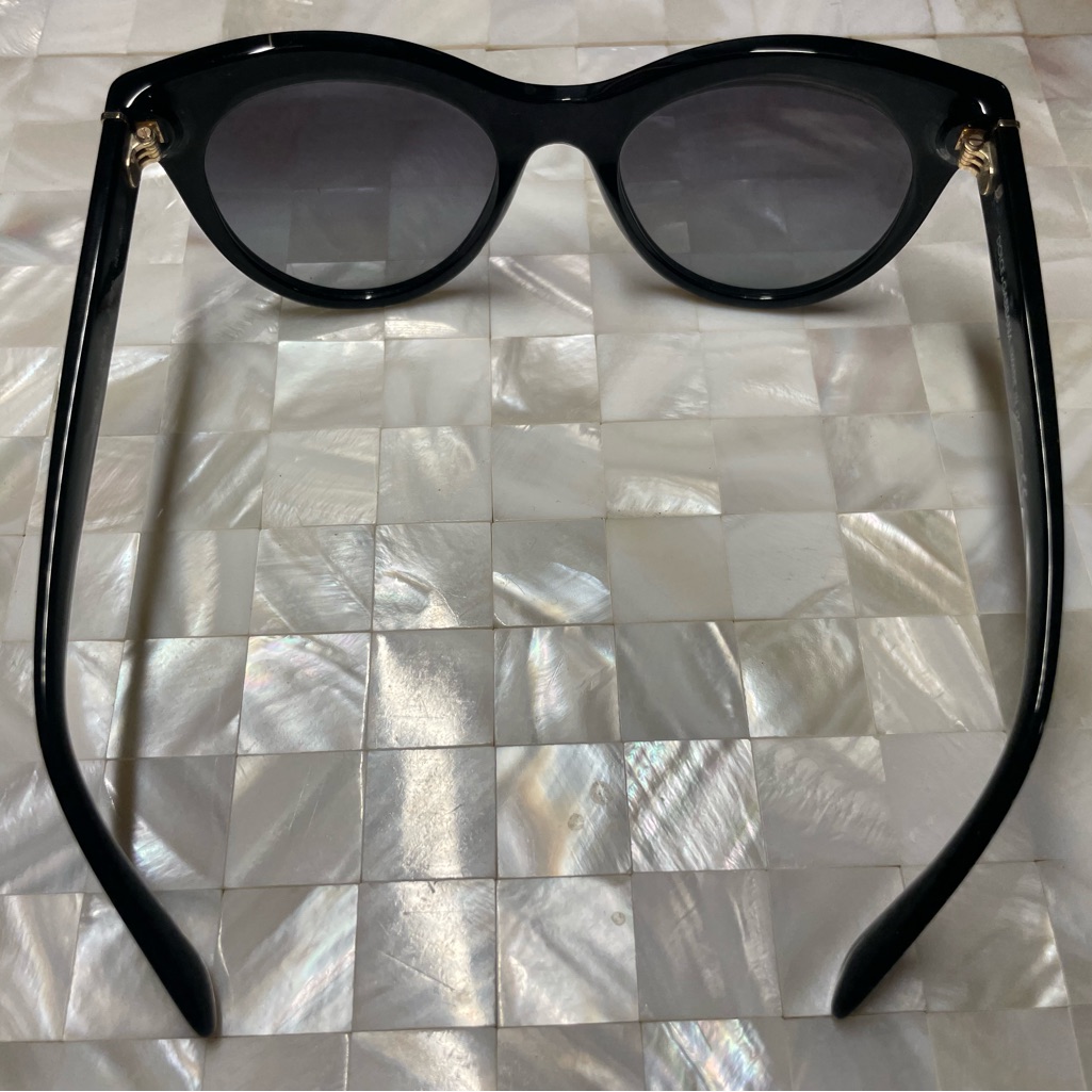 Dolce & Gabbana Black With White Polka Dot Sunglasses